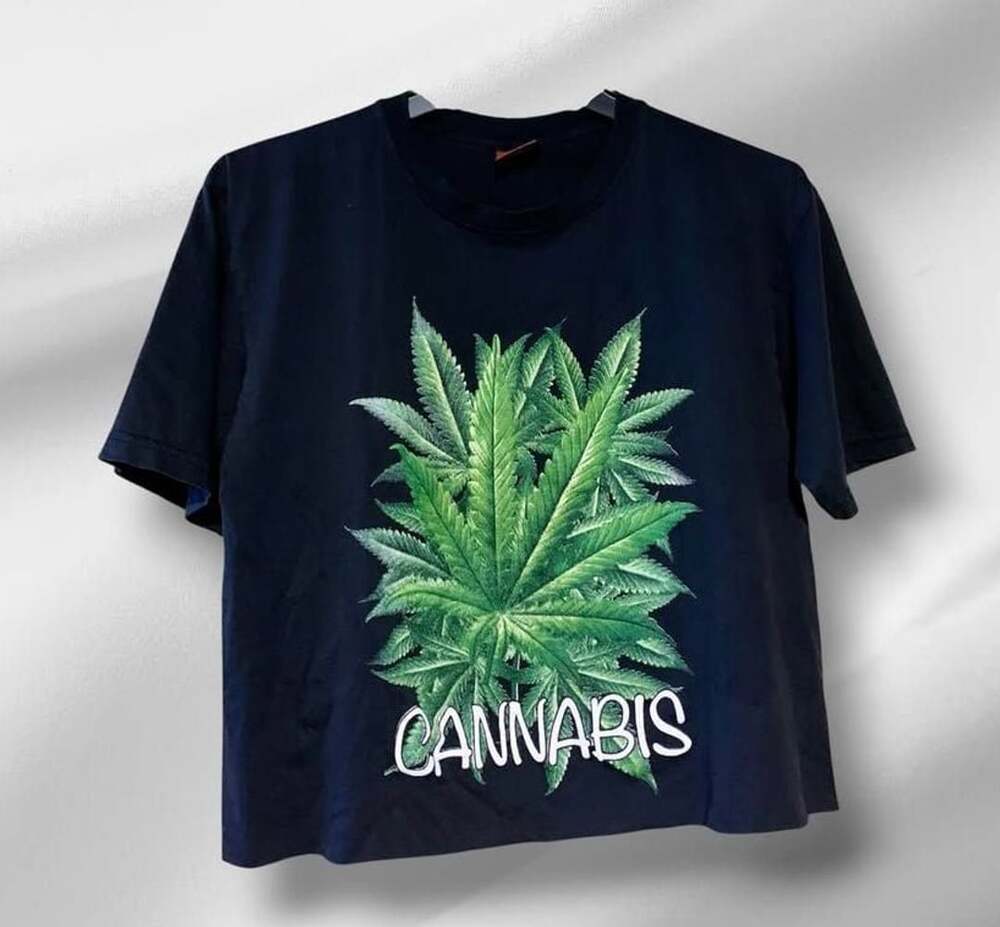 TIME 2019 Cannabis Graphic Crop-top T-Shirt
